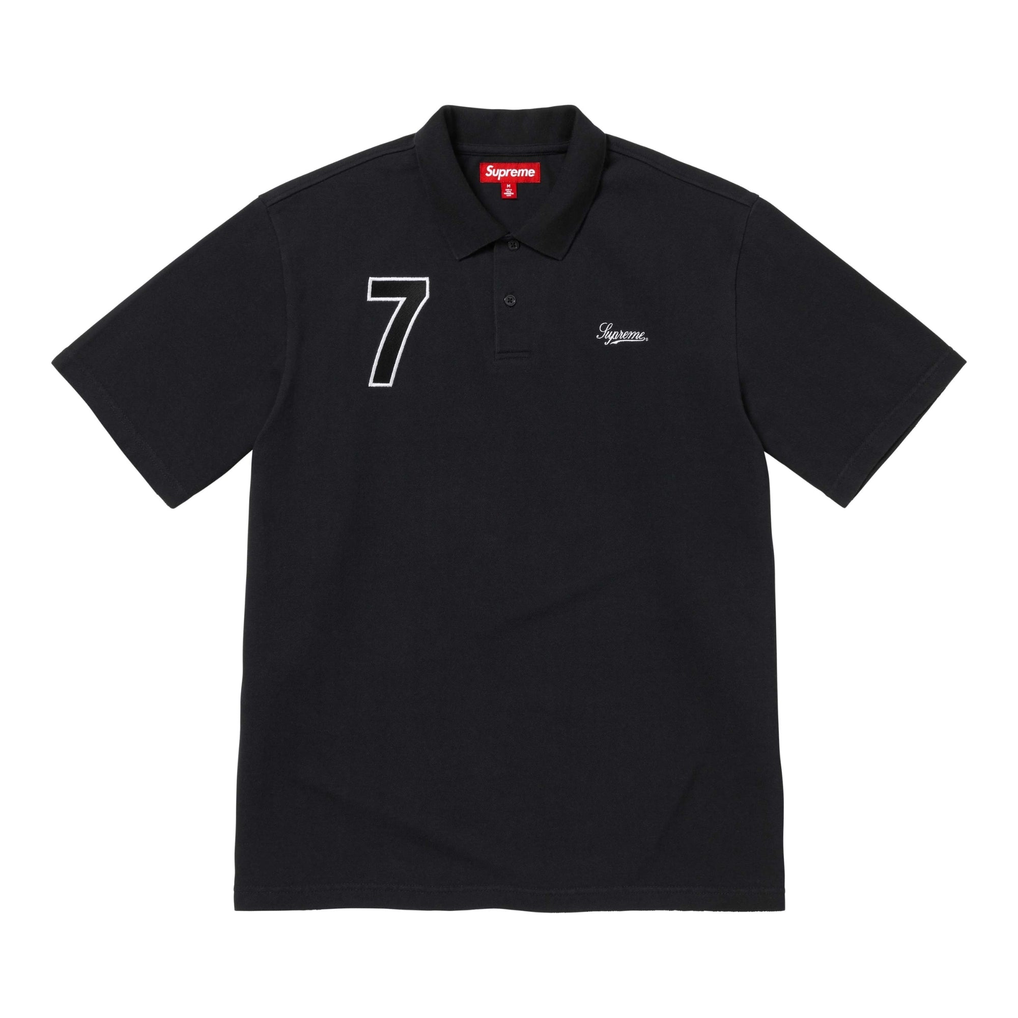 Supreme Cursive Polo Black