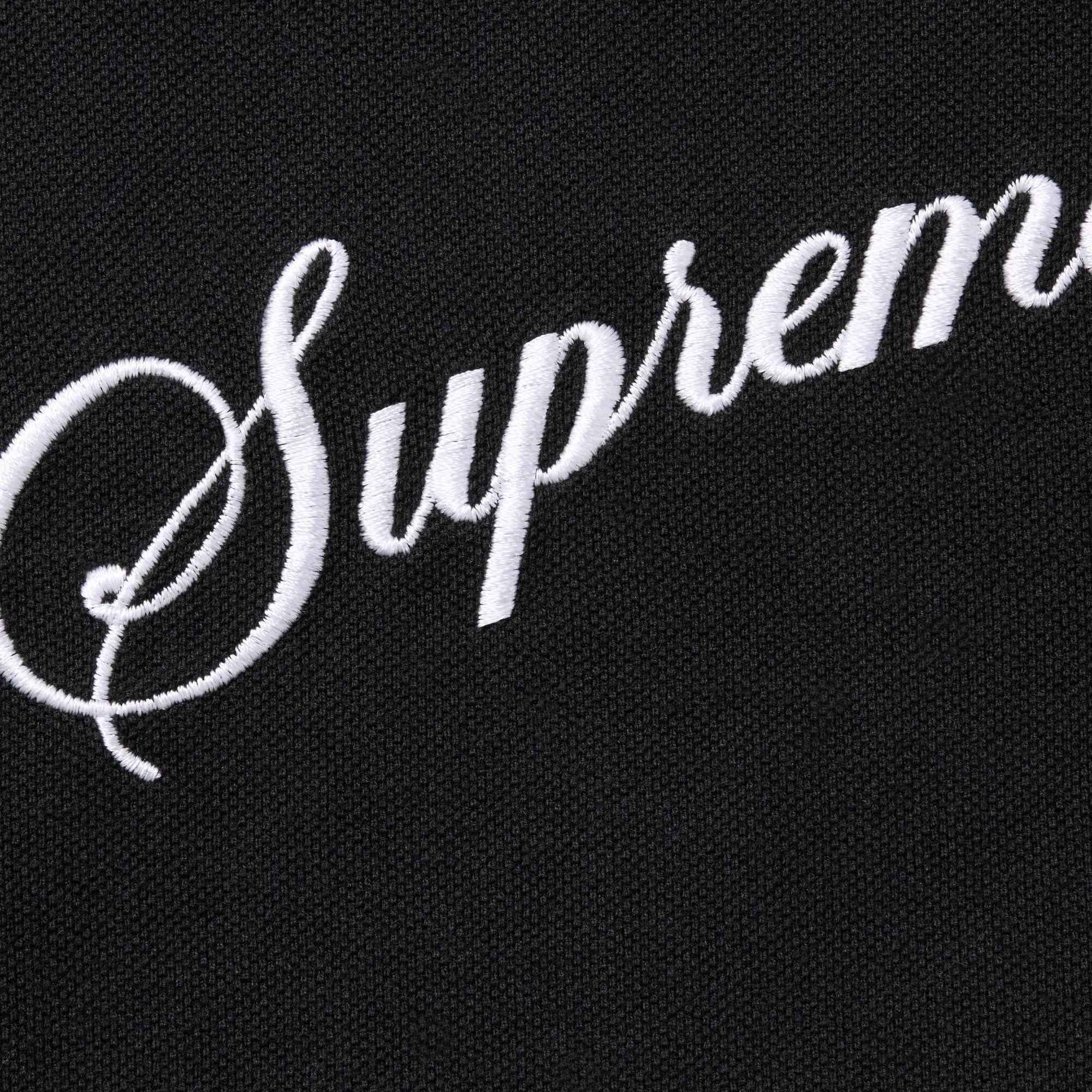 Supreme Cursive Polo Black