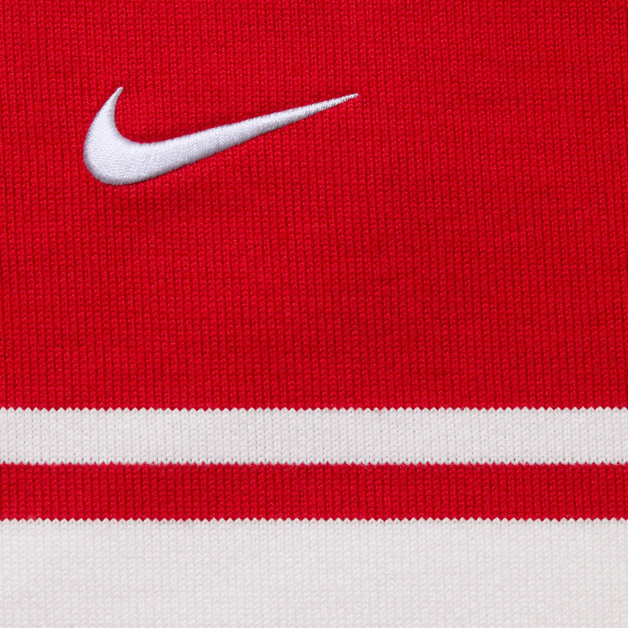 Supreme x Nike Stripe Rugby Red