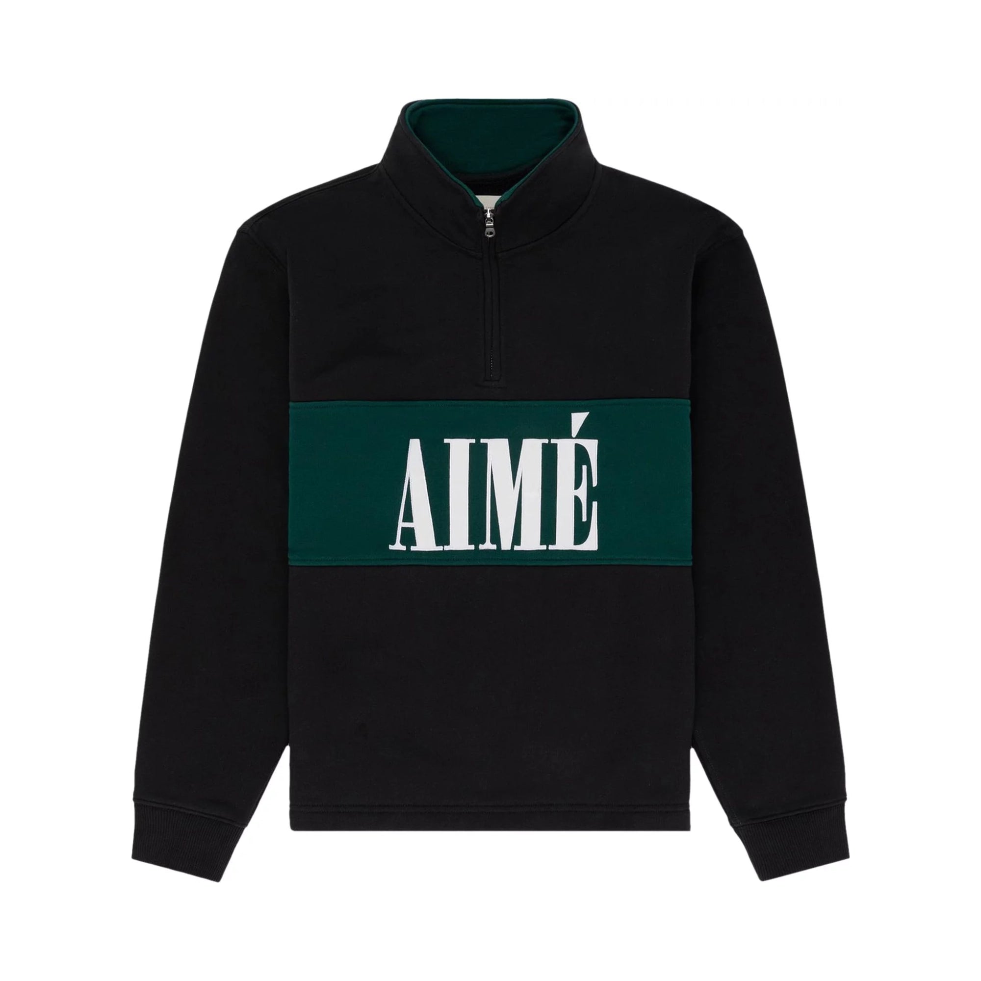 Aimé Leon Dore Quarter Zip Pullover Jet Black Aimé Leon Dore Quarter Zip Pullover Jet Black