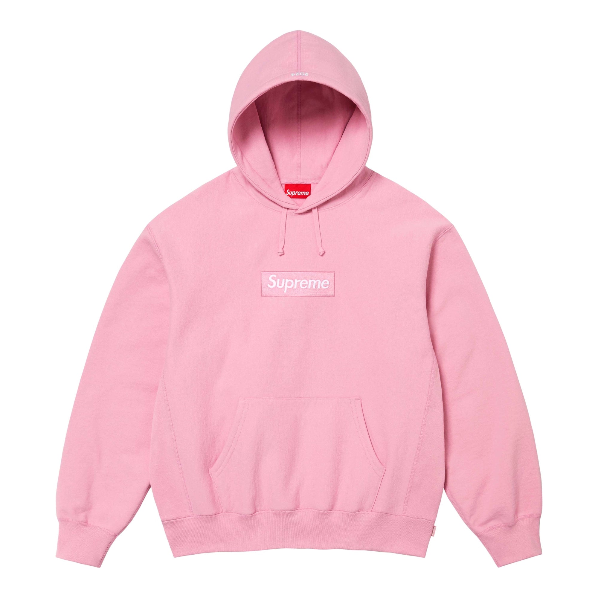 Supreme Box Logo Hooded Sweatshirt FW24 Dusty Pink