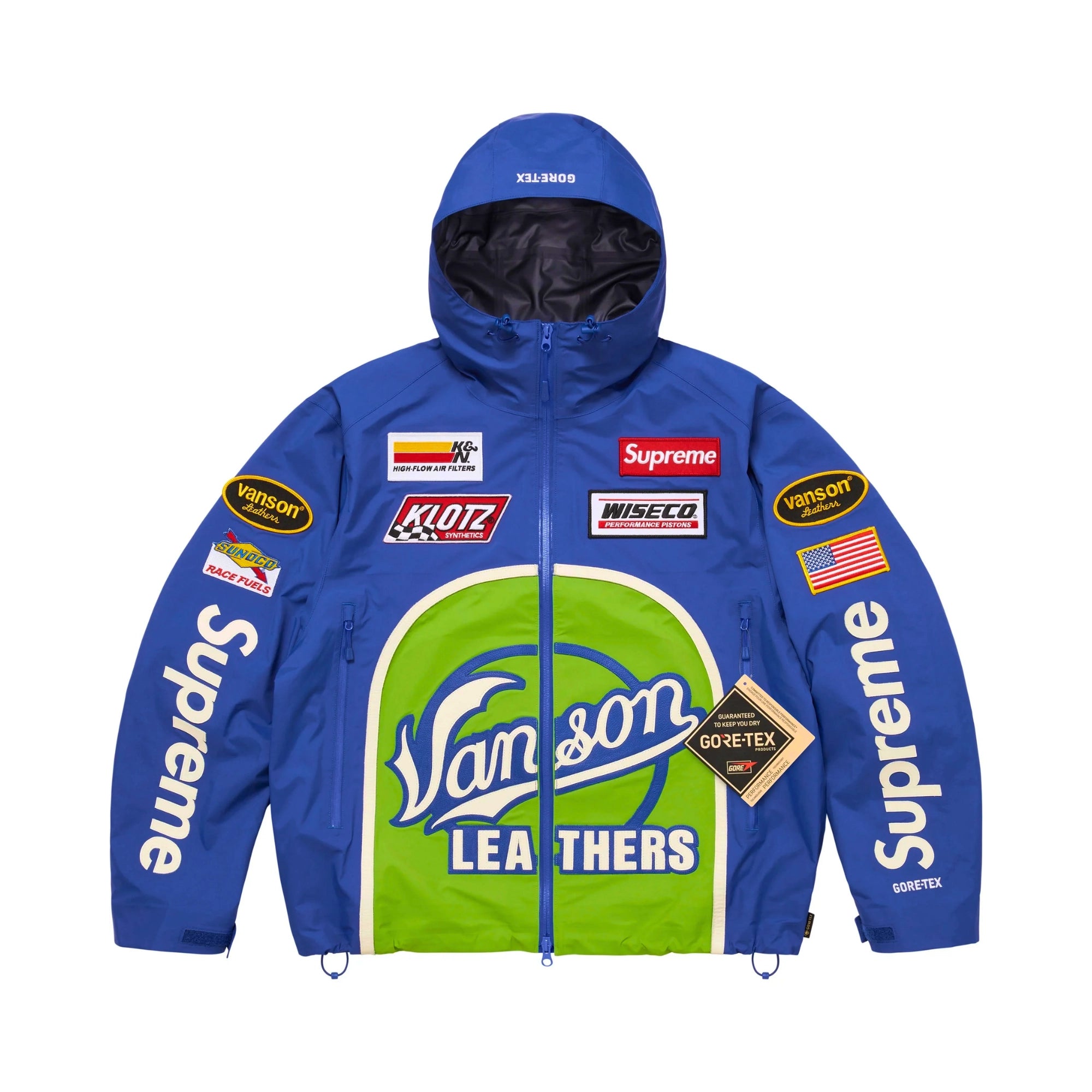 Supreme x Vanson Leathers GORE-TEX Shell Jacket Royal