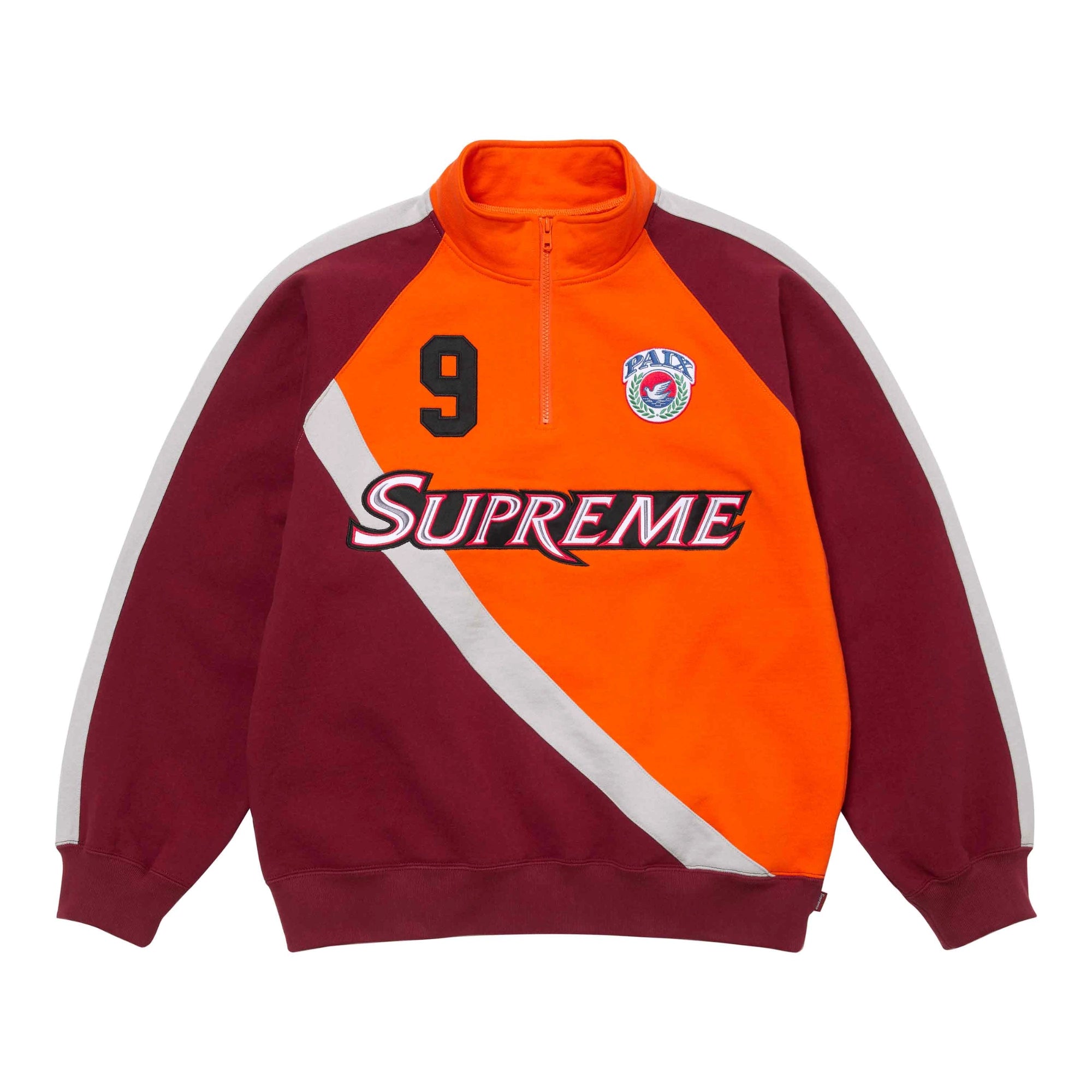 Supreme Equipé Half Zip Sweatshirt Dark Orange