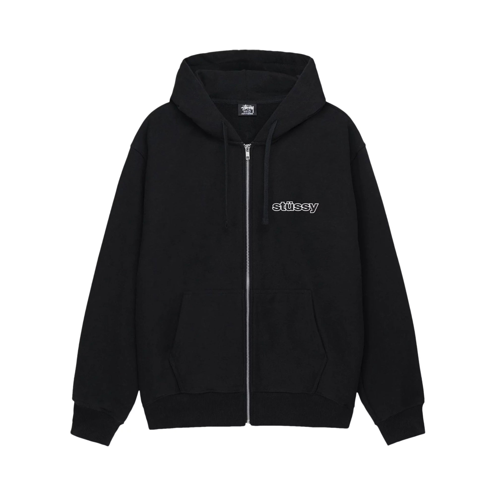 Stussy SS-Link Zip Hoodie Black Stussy SS-Link Zip Hoodie Black