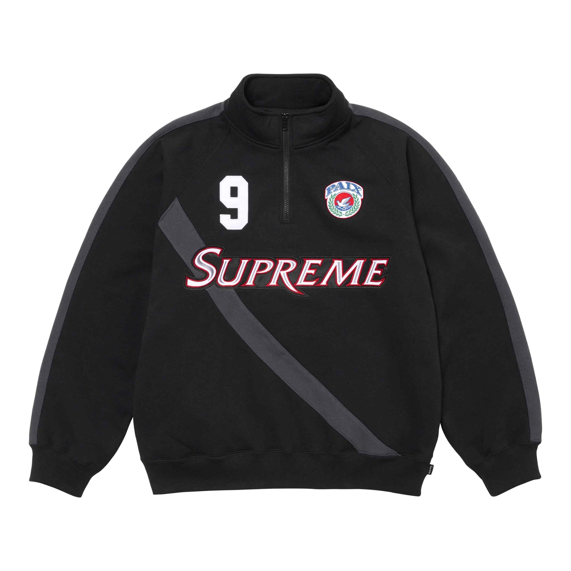 Supreme Equipé Half Zip Sweatshirt Black