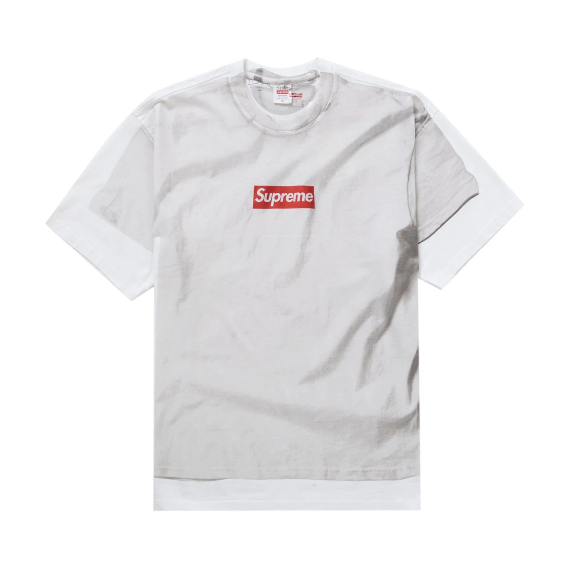 Supreme x MM6 Maison Margiela Box Logo Tee White
