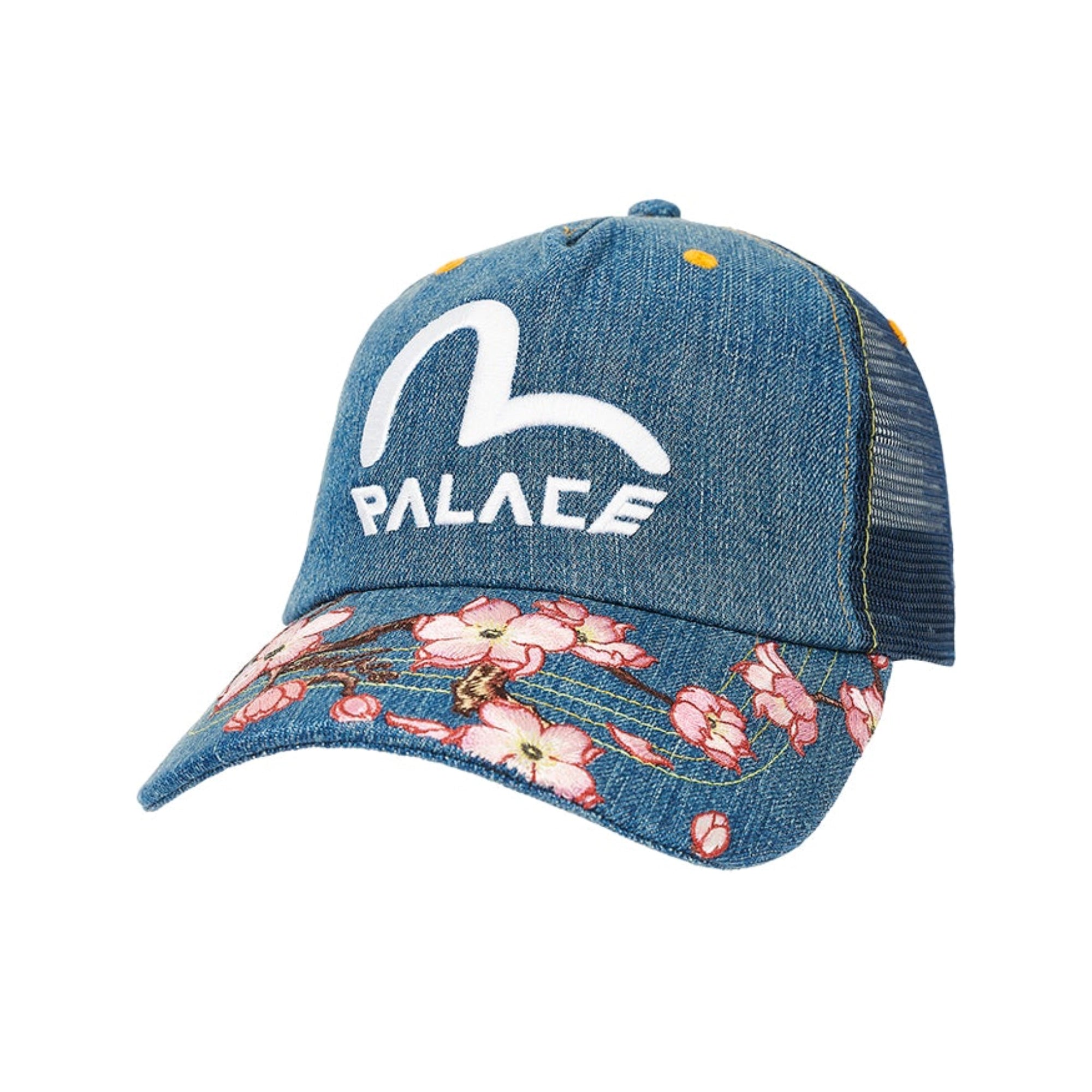 Palace x Evisu Denim And Mesh Trucker Stone Wash Palace x Evisu Denim And Mesh Trucker Stone Wash