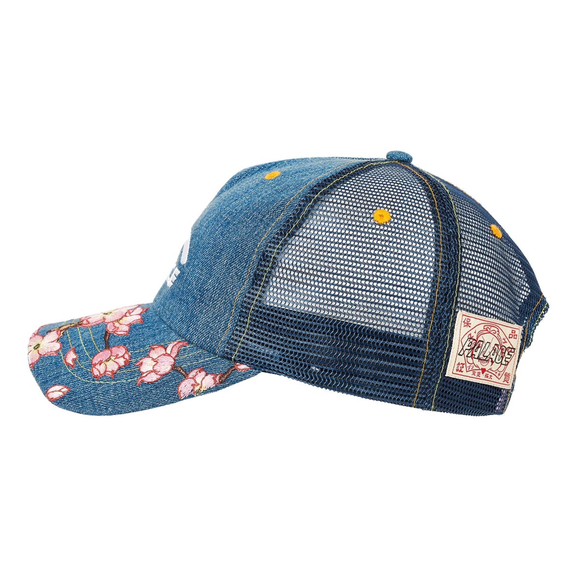 Palace x Evisu Denim And Mesh Trucker Stone Wash