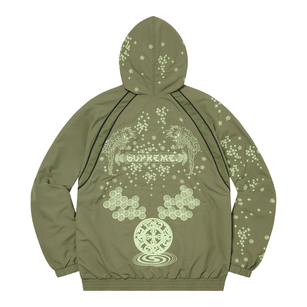 Supreme AOI Glow-in-the-Dark Track Jacket Olive