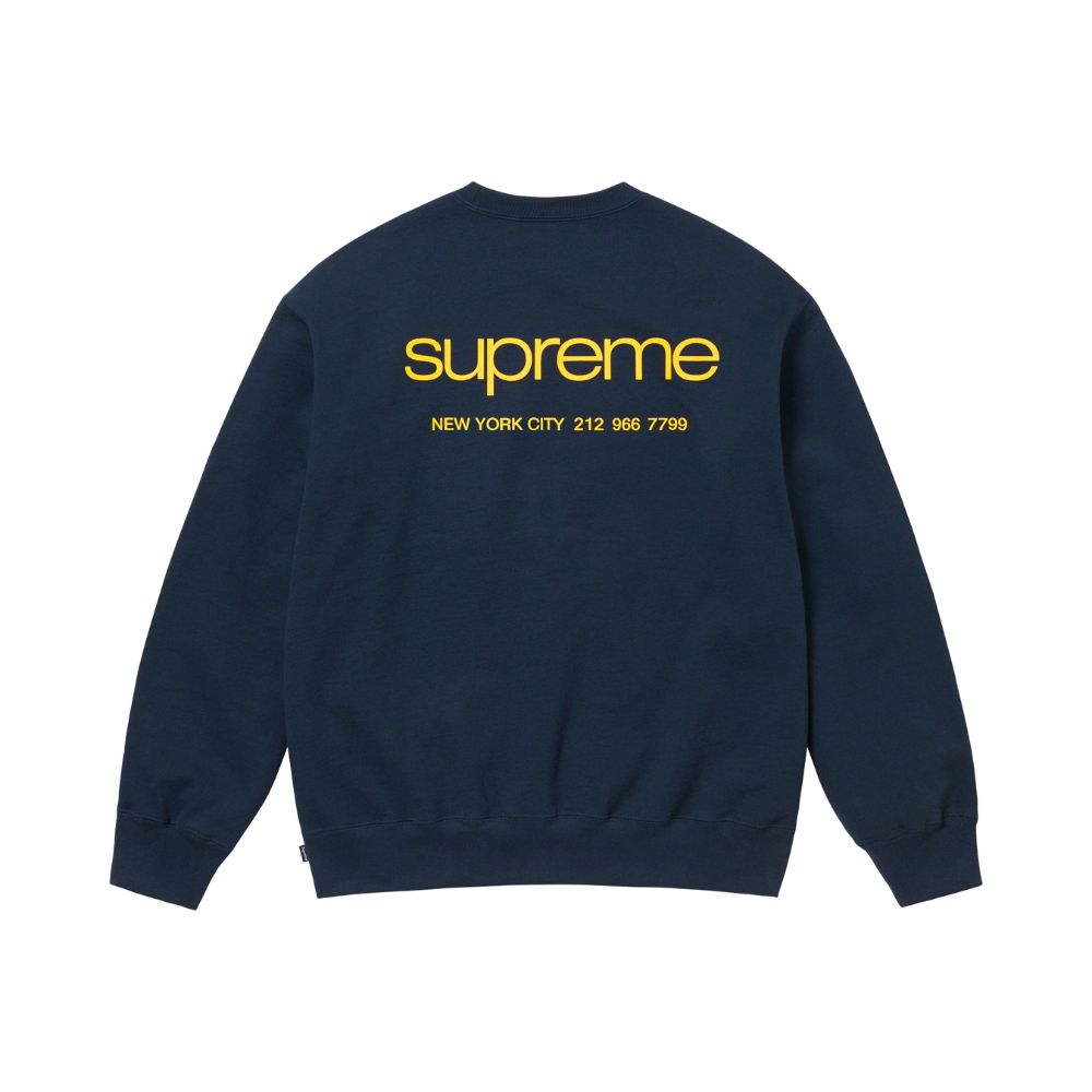 Supreme NYC Crewneck Navy – Macan Story