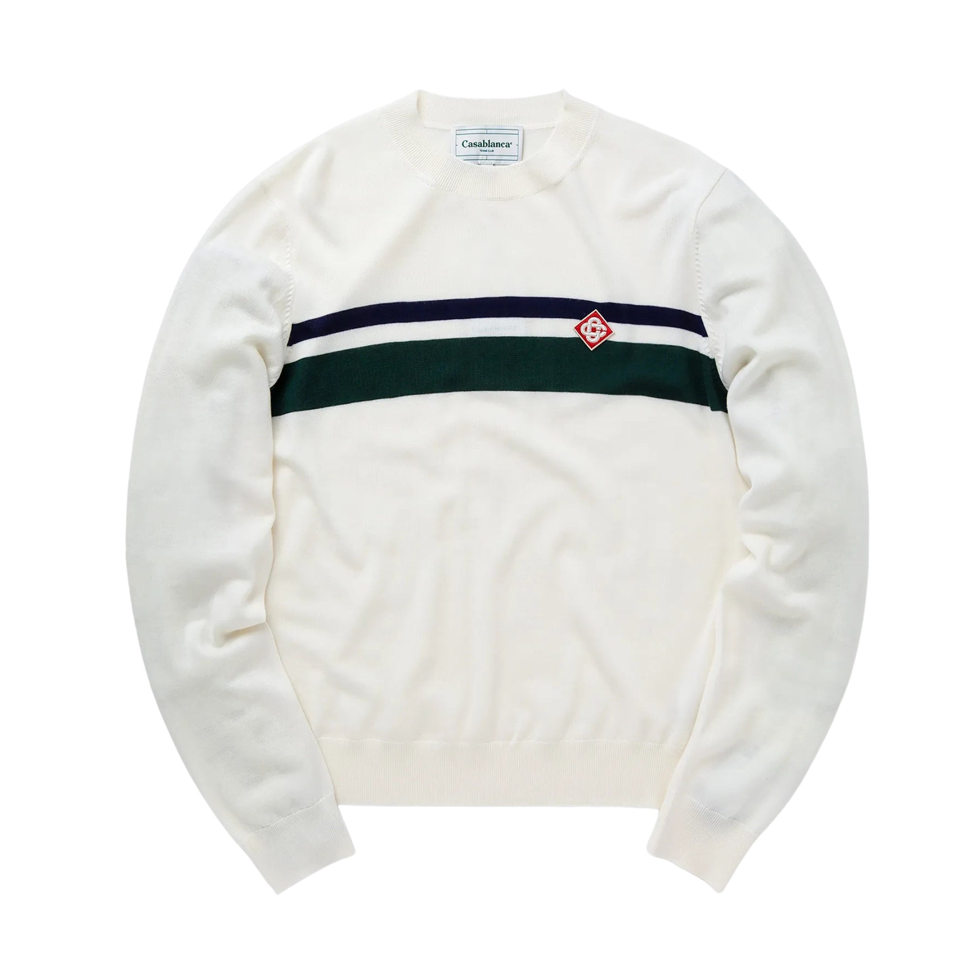 Casablanca Striped Wool Crew Neck Jumper