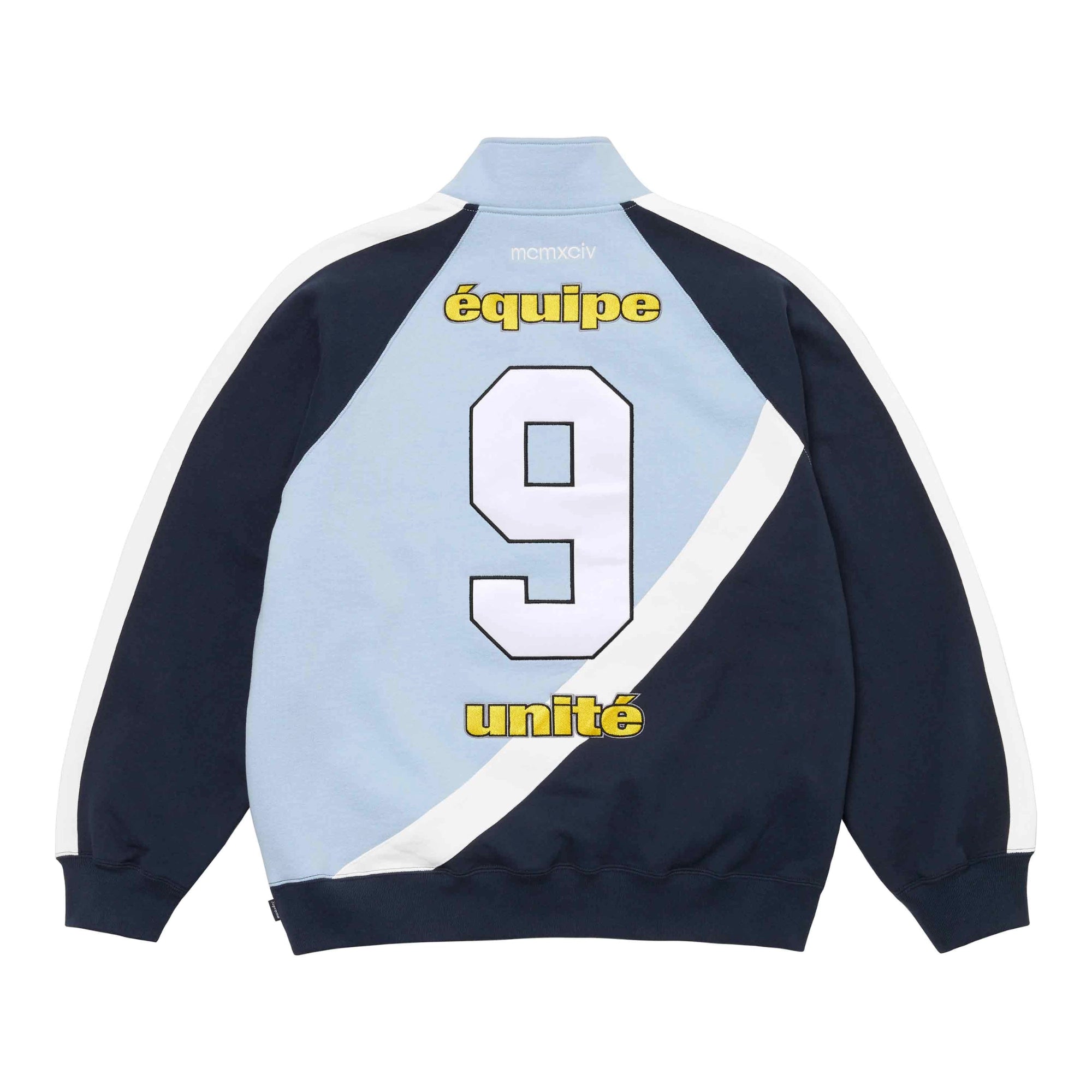 Supreme Equipé Half Zip Sweatshirt Light Blue
