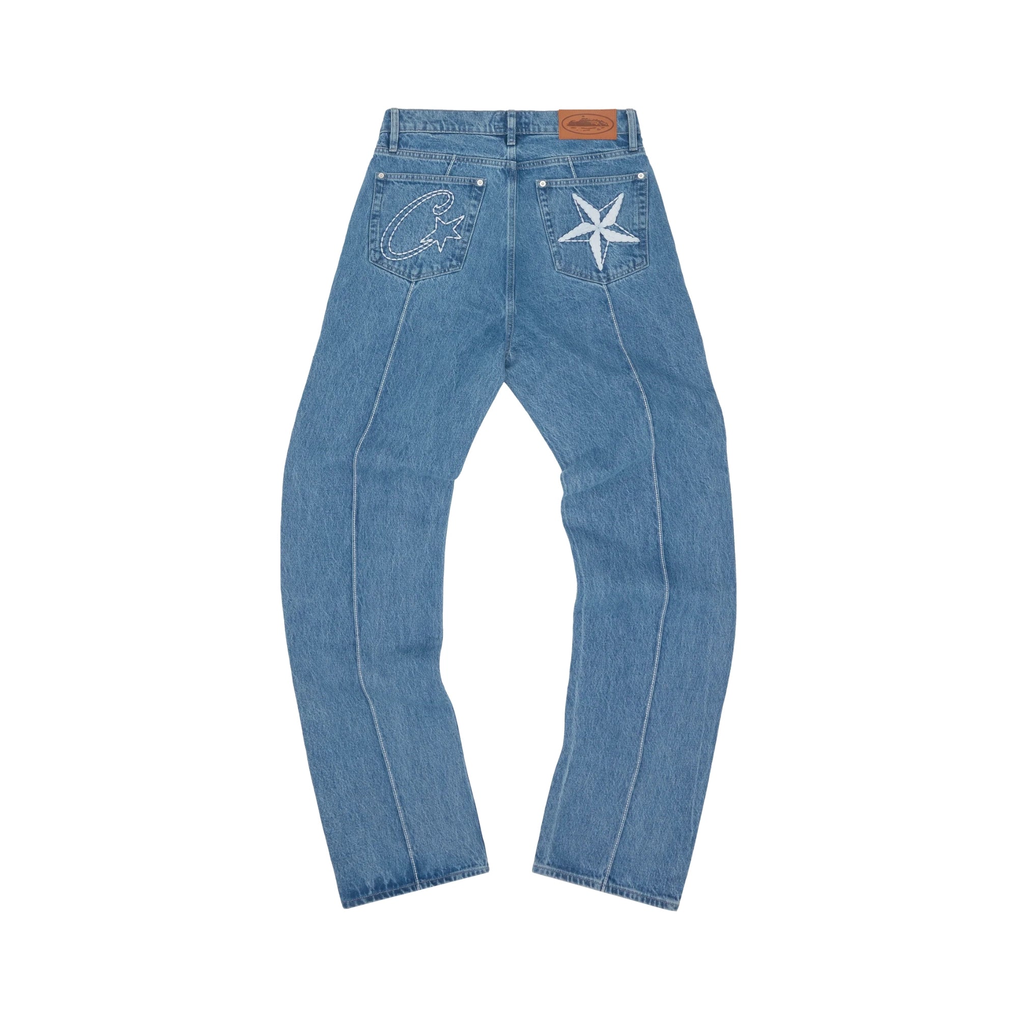 Corteiz C-Star Denim Jeans Blue (S) - En stock