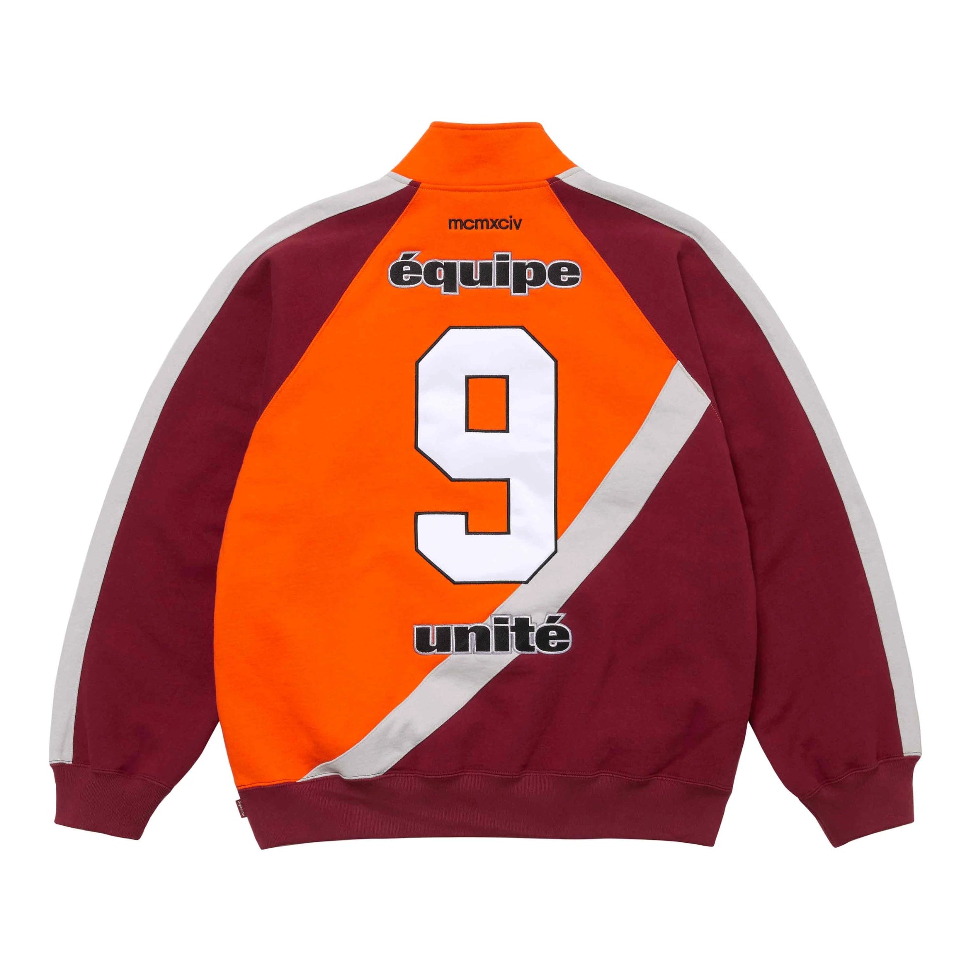 Supreme Equipé Half Zip Sweatshirt Dark Orange