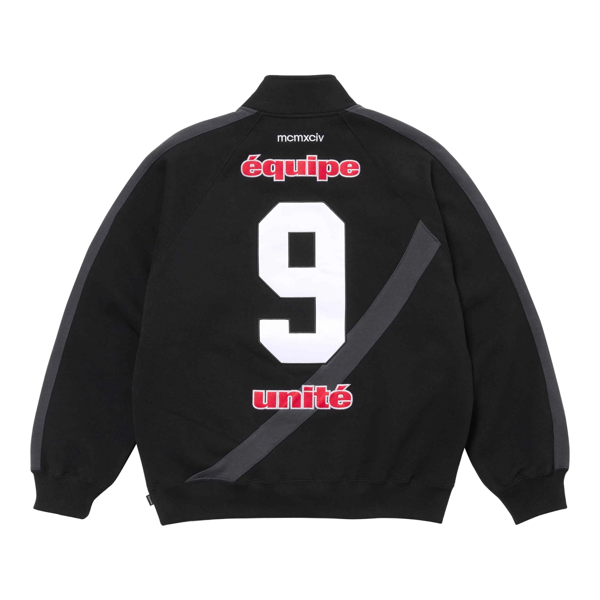 Supreme Equipé Half Zip Sweatshirt Black