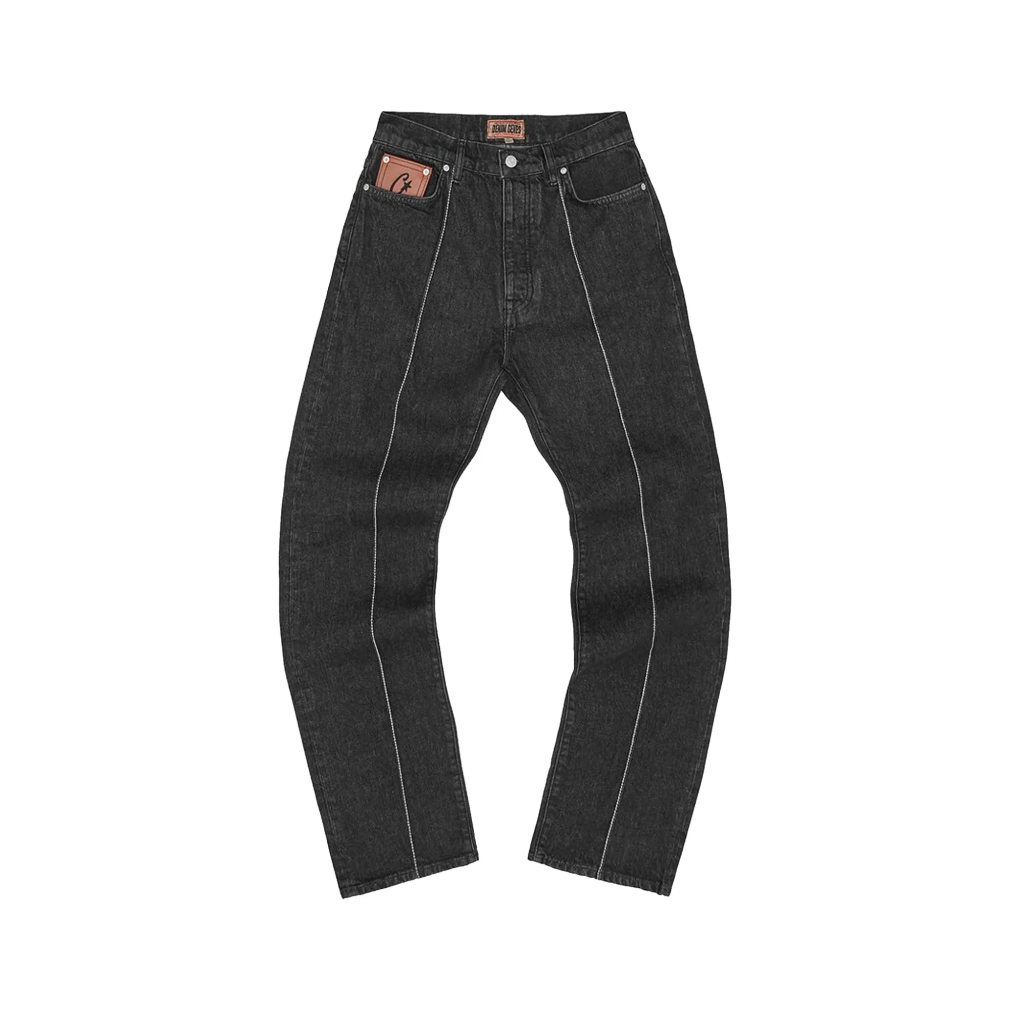 Corteiz C-Star Stitch-Down Jeans Black