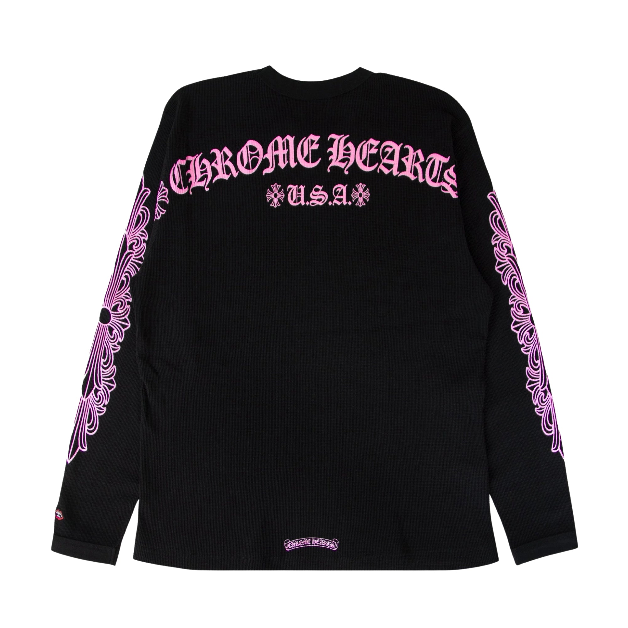 Chrome Hearts Matty Boy Shoulder Logo L/S T Shirt Black/Pink