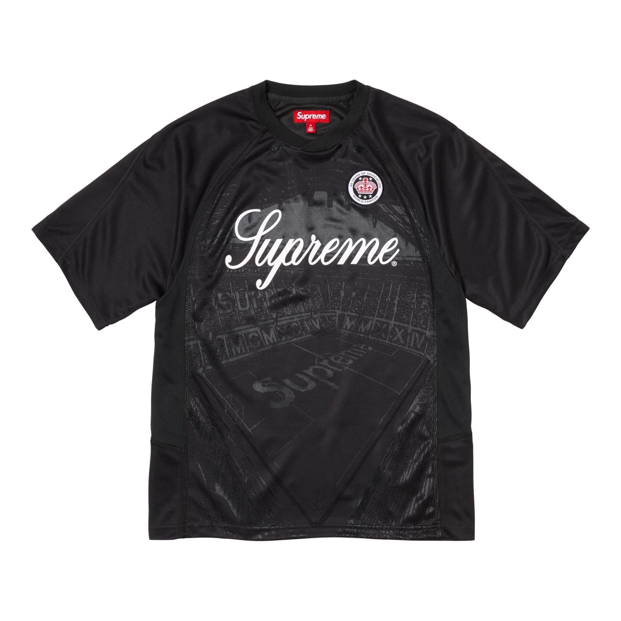 Supreme Jacquard Soccer Jersey Black (M) - En stock