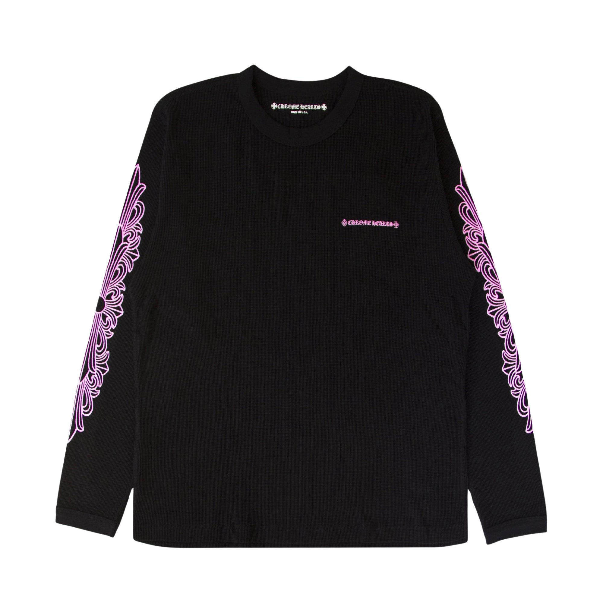 Chrome Hearts Matty Boy Shoulder Logo L/S T Shirt Black/Pink