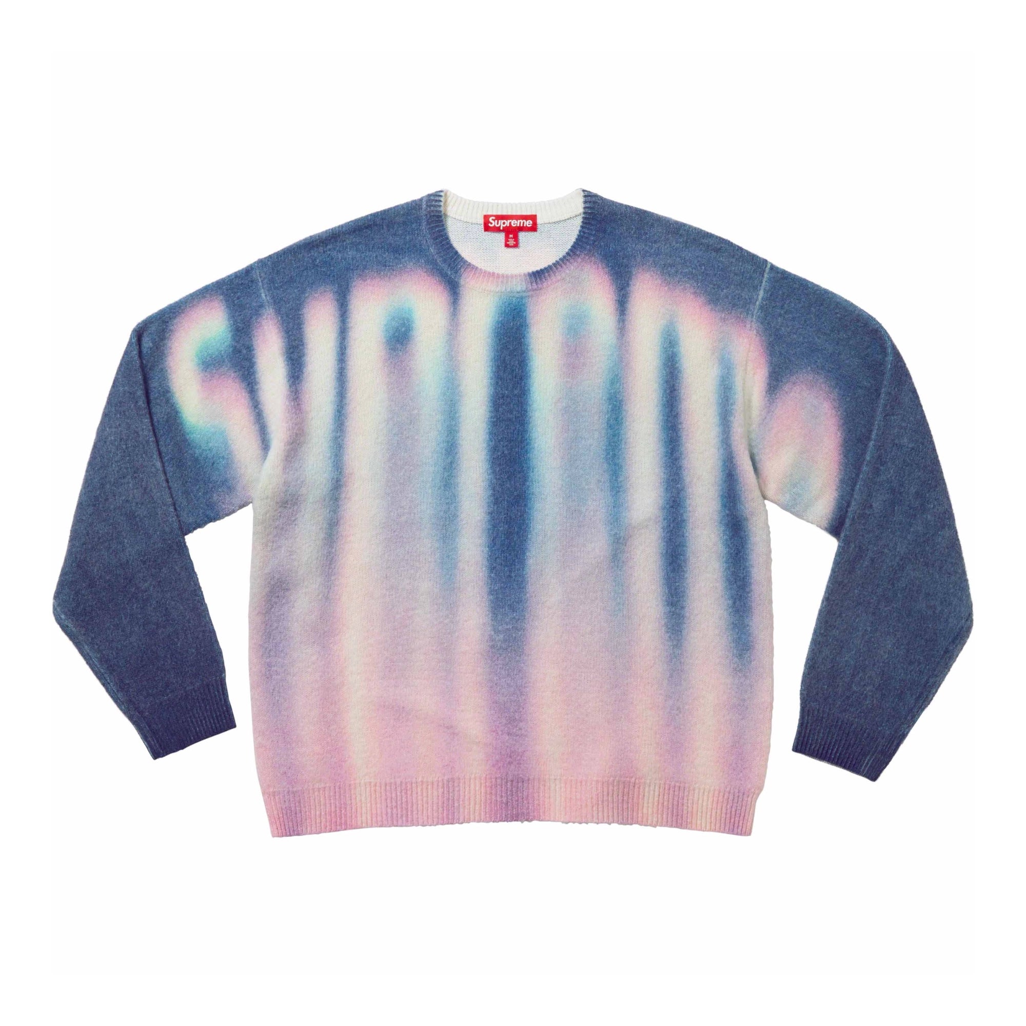 Supreme Blurred Logo Sweater Blue