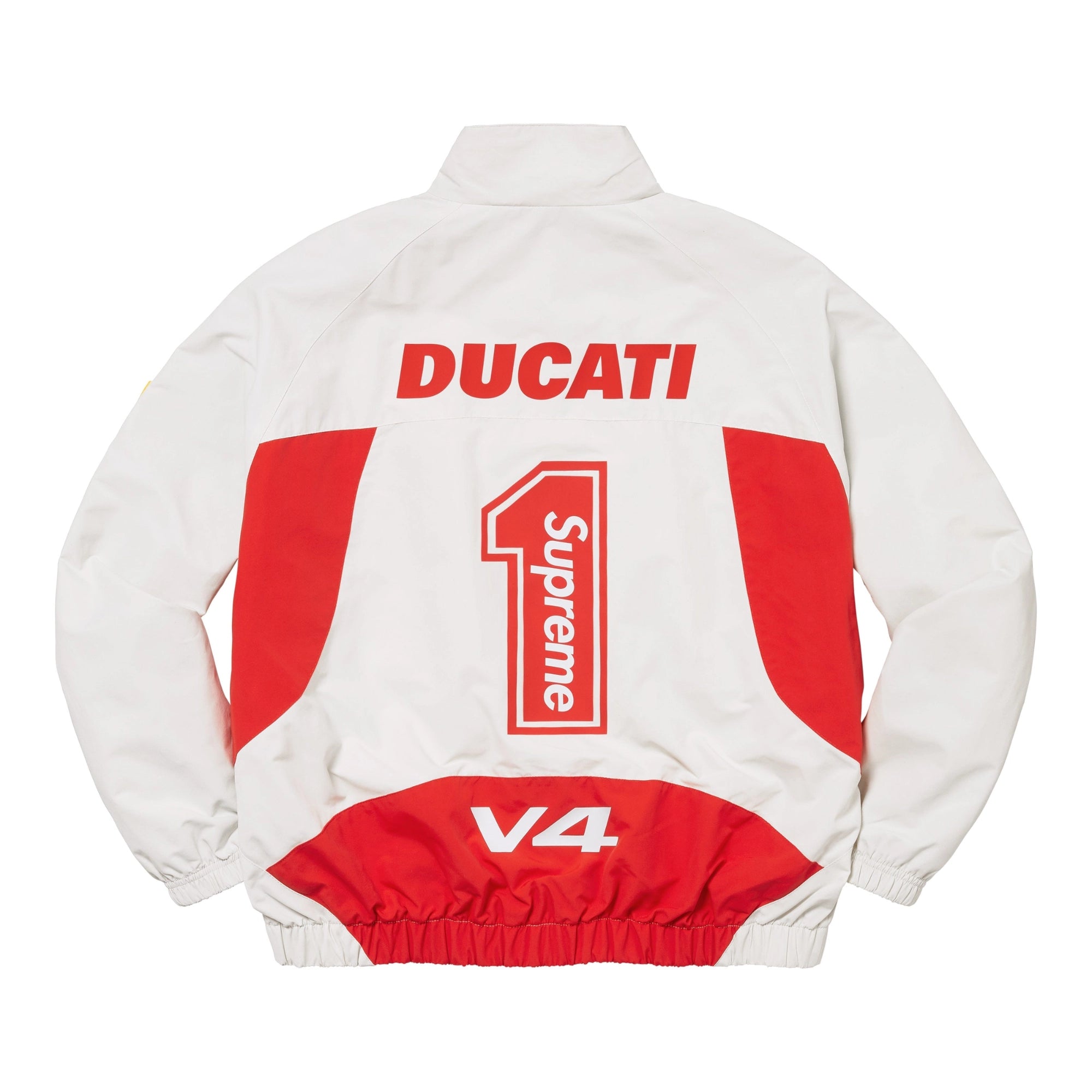 Supreme x Ducati Track Jacket Light Grey