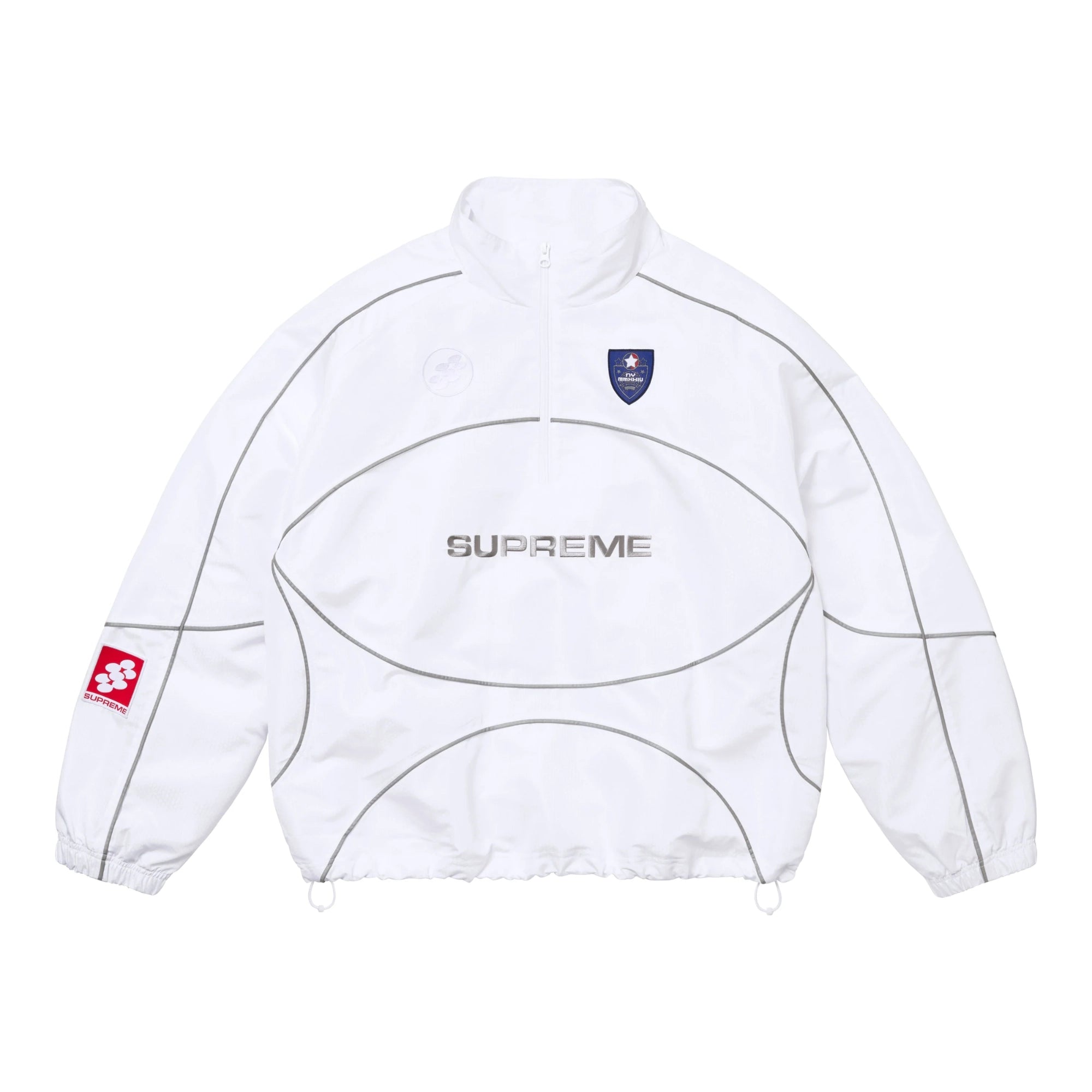 Supreme Reflective Piping Pullover White