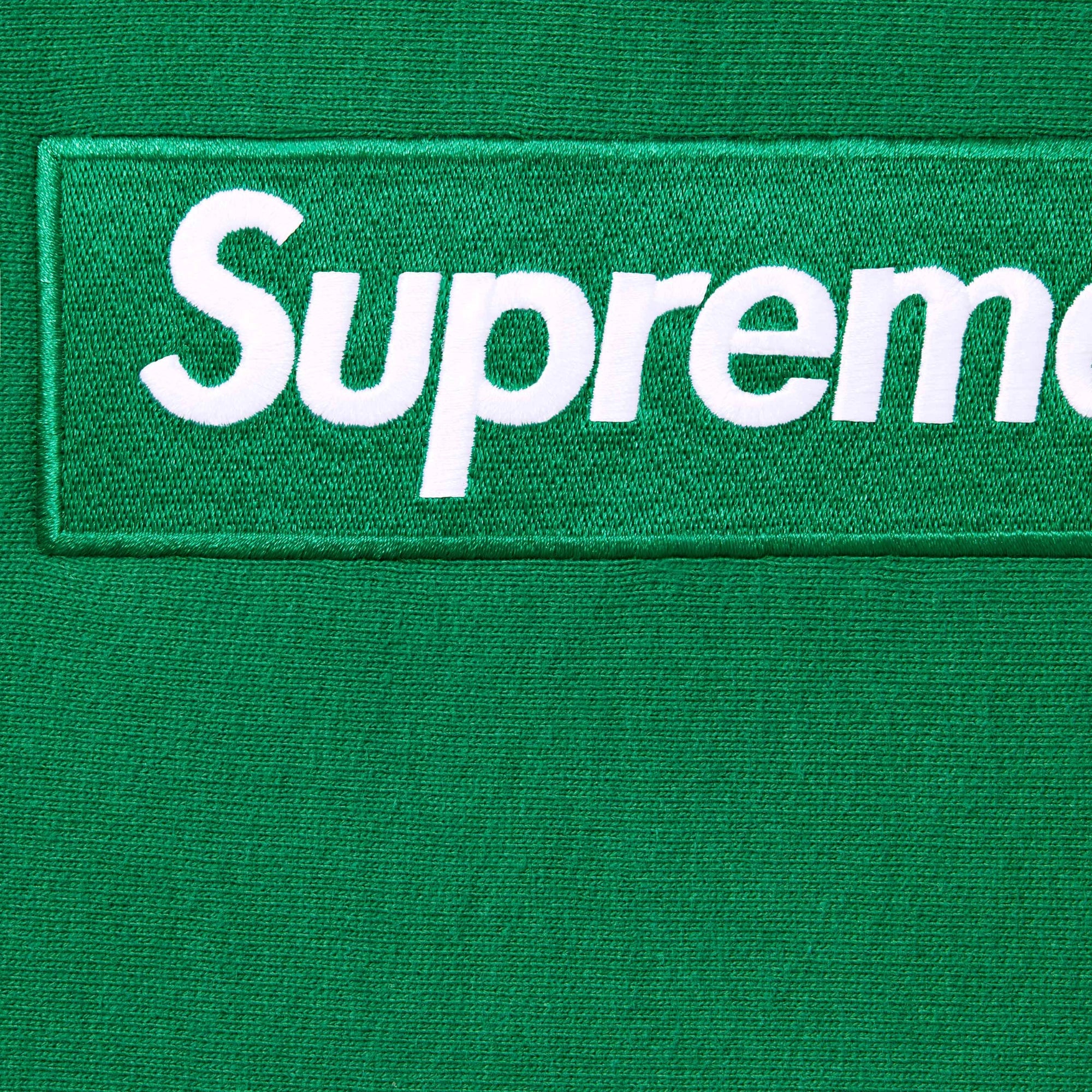 Supreme Box Logo Hooded Sweatshirt FW24 Green