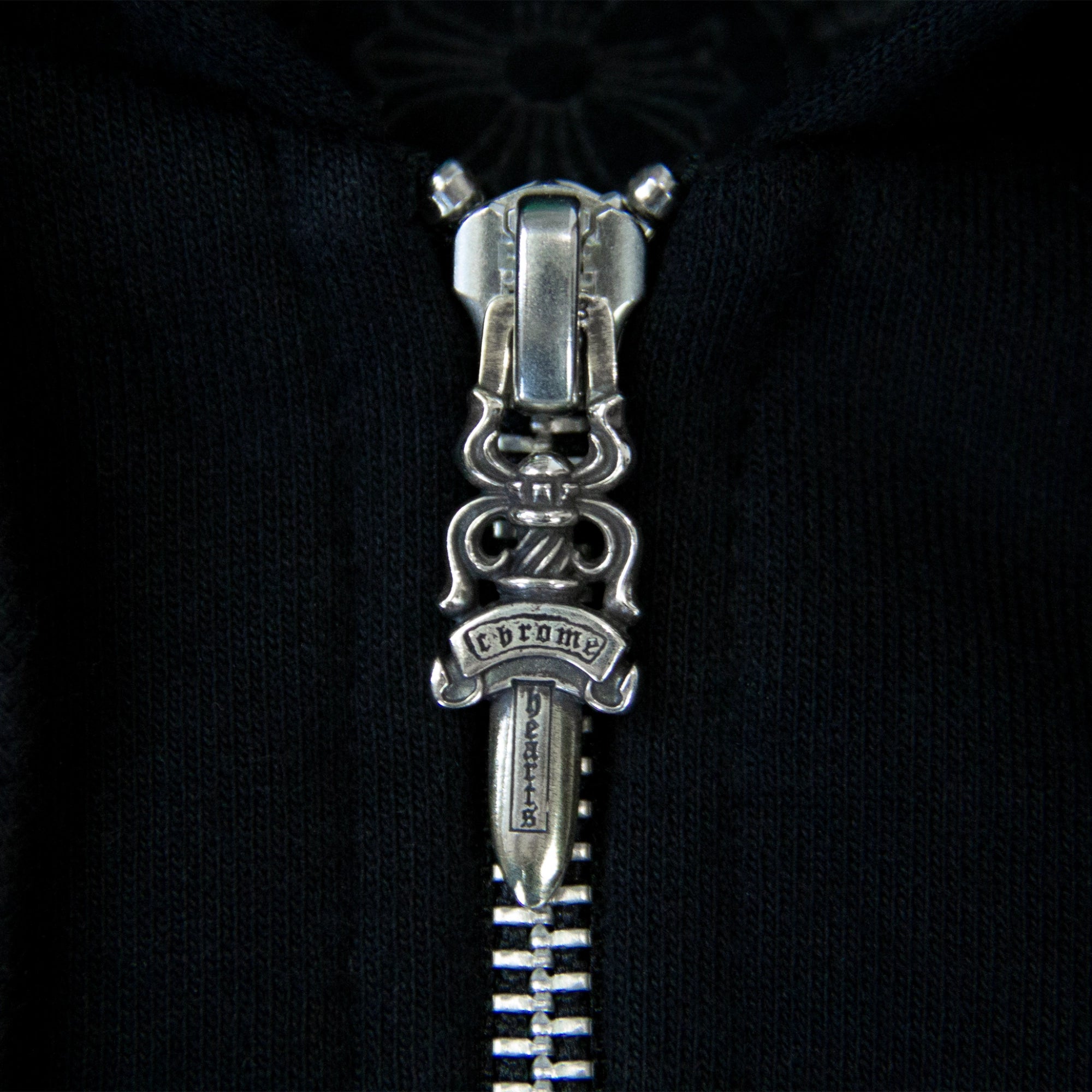 Chrome Hearts St. Barth Exclusive Zip-Up Hoodie Black