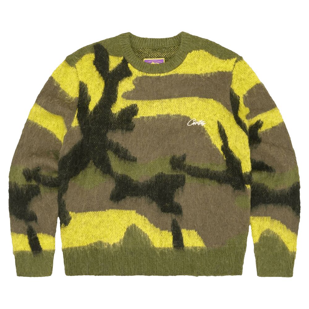 Corteiz Mohair Knit Gutta Camo