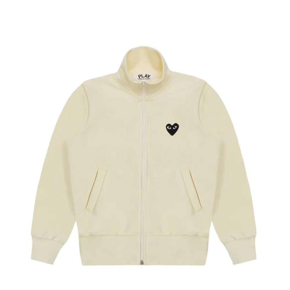 Comme des garcons clearance play heart-appliqué jersey jacket