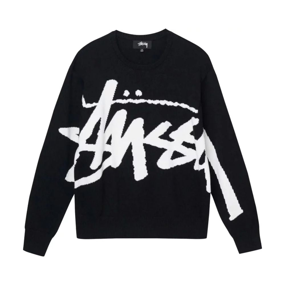 Stussy Stock Sweater Black