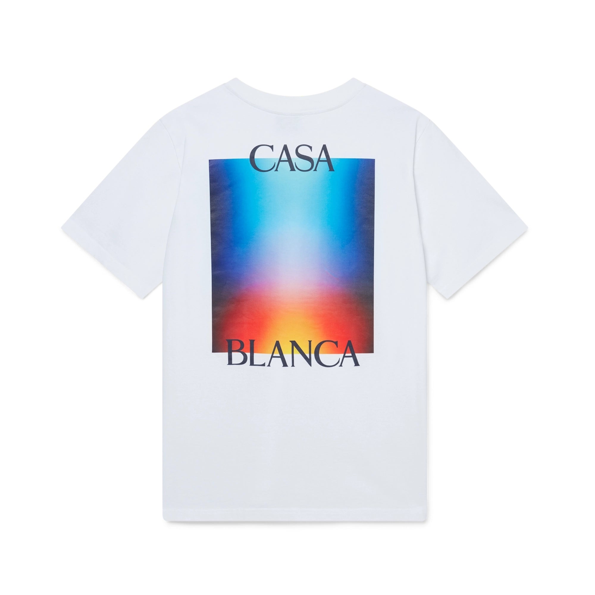 Casablanca Gradient Casa Logo T-Shirt White