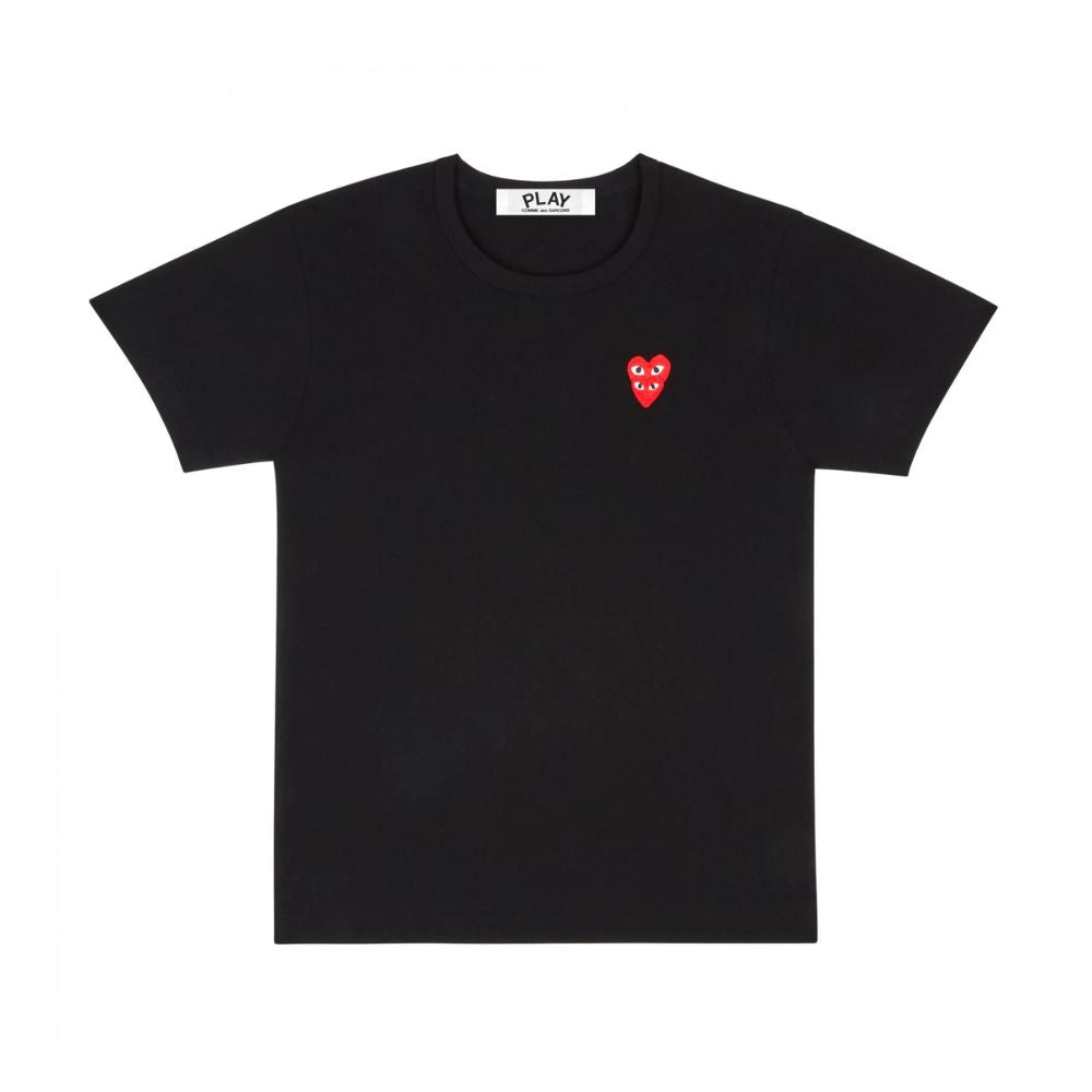 Comme des Garçons Play T-Shirt Double Heart Black