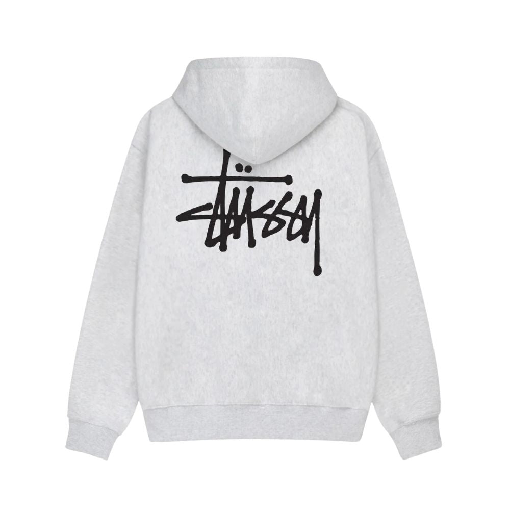 Stussy Basic Hoodie Ash Heather