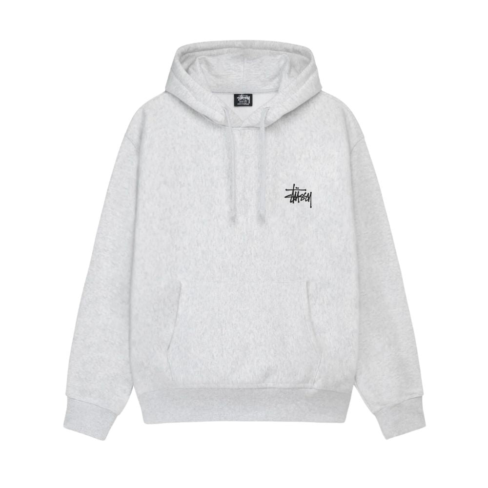 Stussy Basic Hoodie Ash Heather