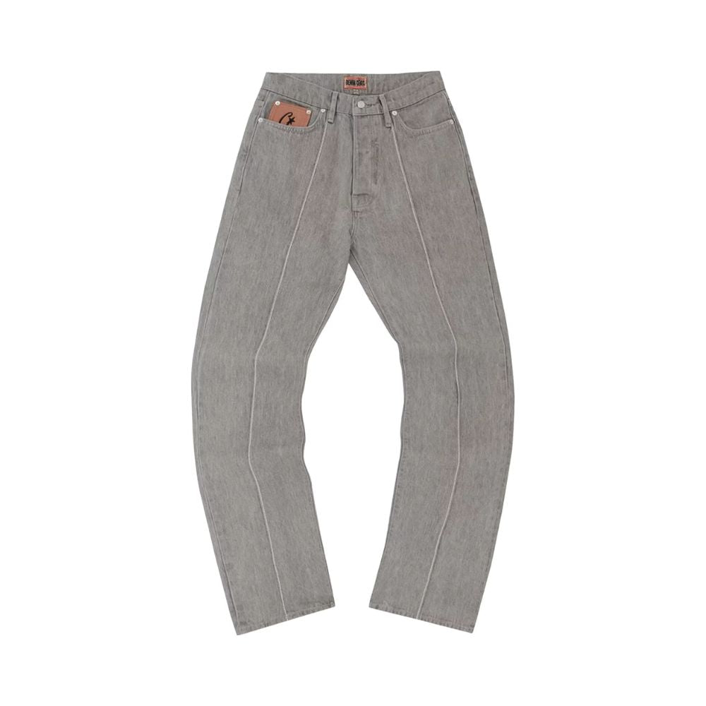 Corteiz C-Star Denim Jeans Gray