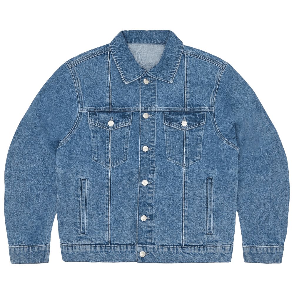 Corteiz C-Star Denim Trucker Jacket Blue (L) - En stock