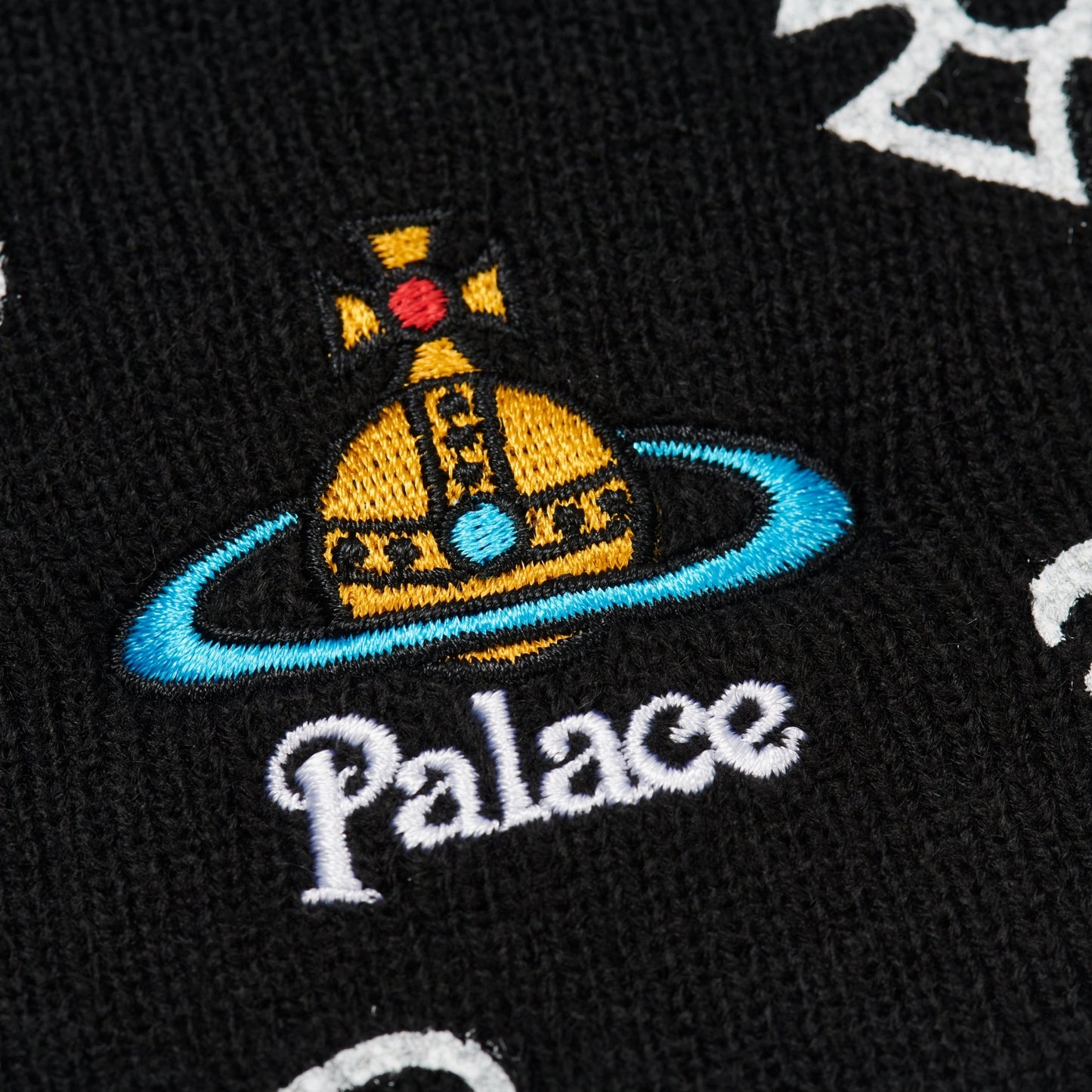 Palace x Vivienne Westwood Jersey Beanie Black