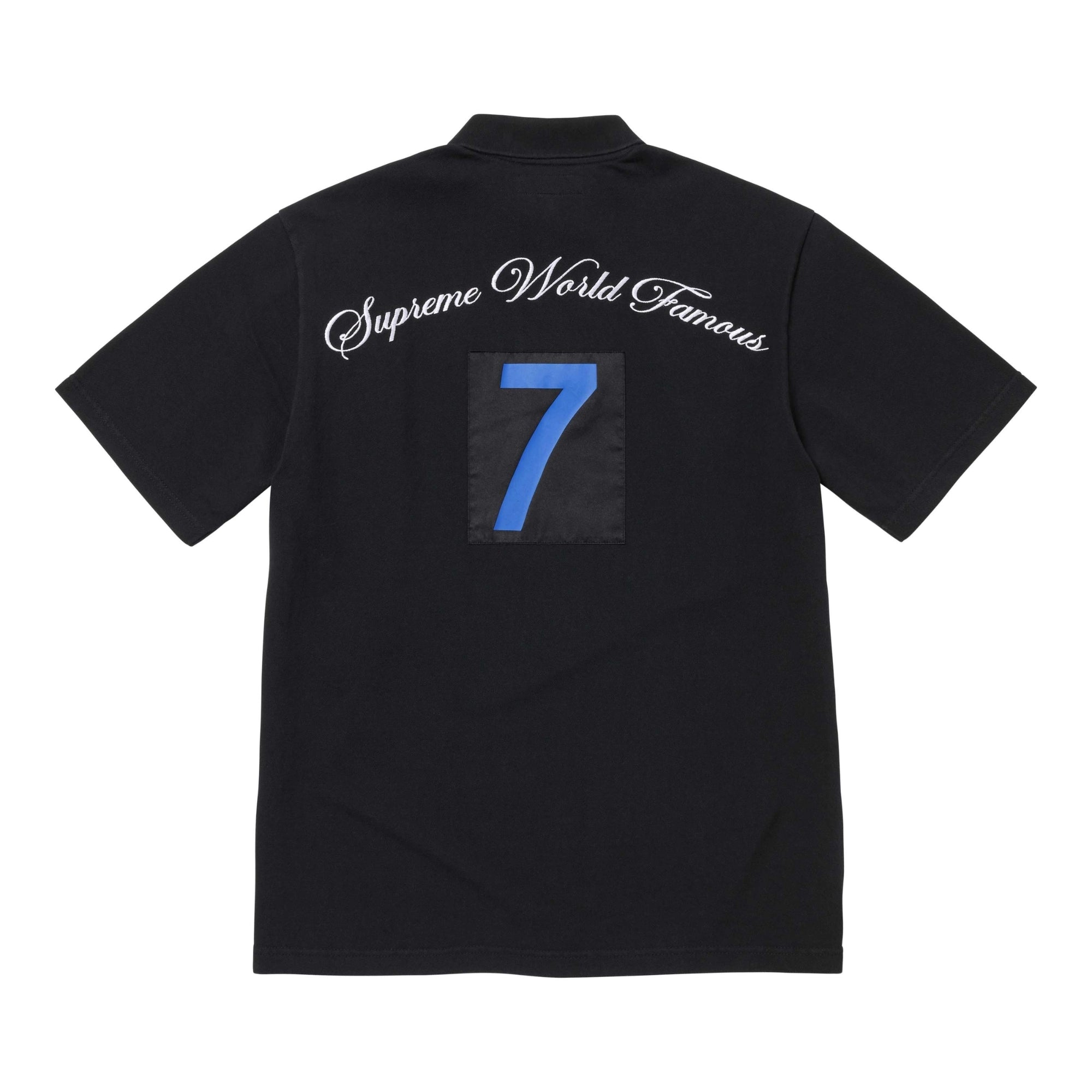 Supreme Cursive Polo Black