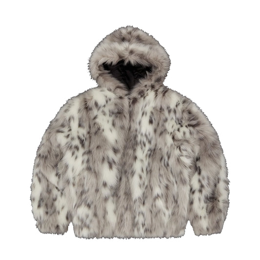 Corteiz Hooded Fur Jacket Multi