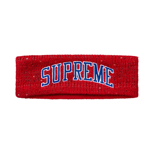 Supreme New Era® Sequin Arc Logo Headband Red