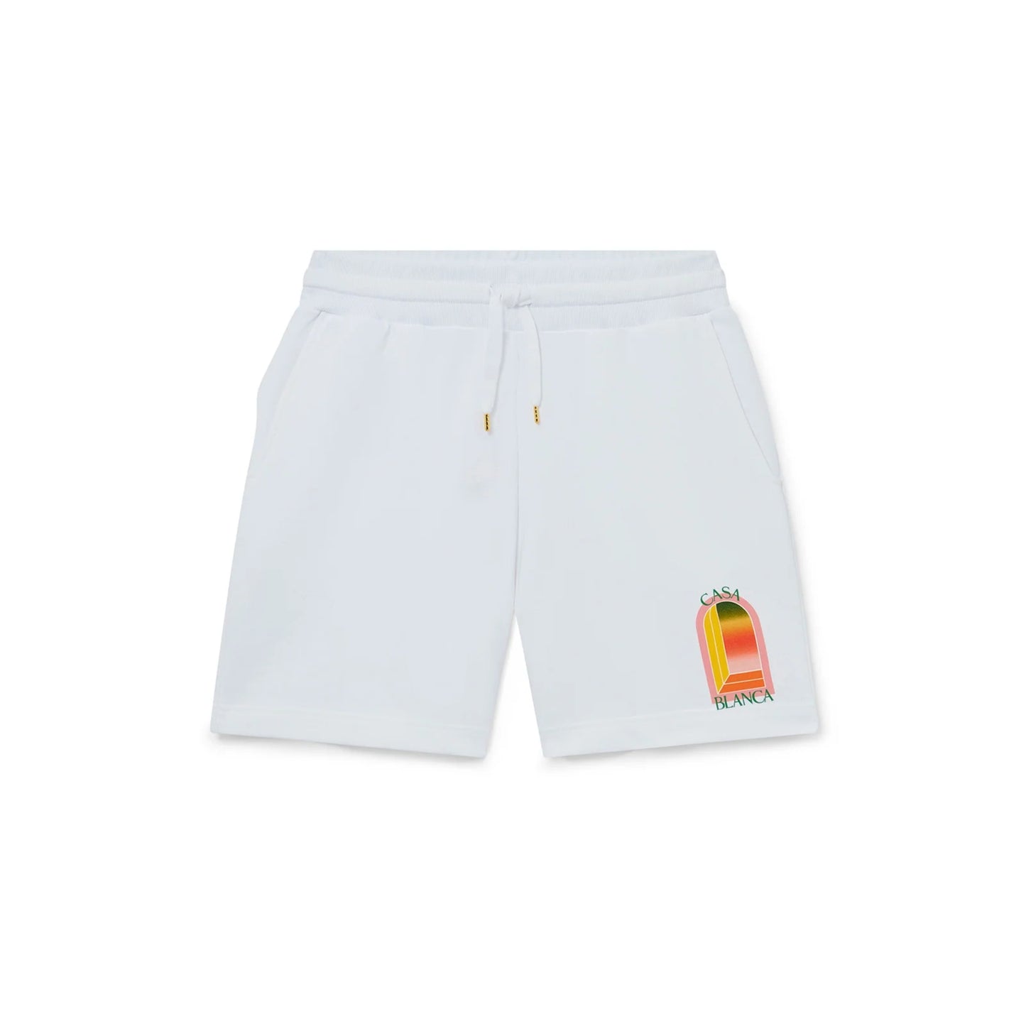 Casablanca Gradient L'Arche Sweatshorts White