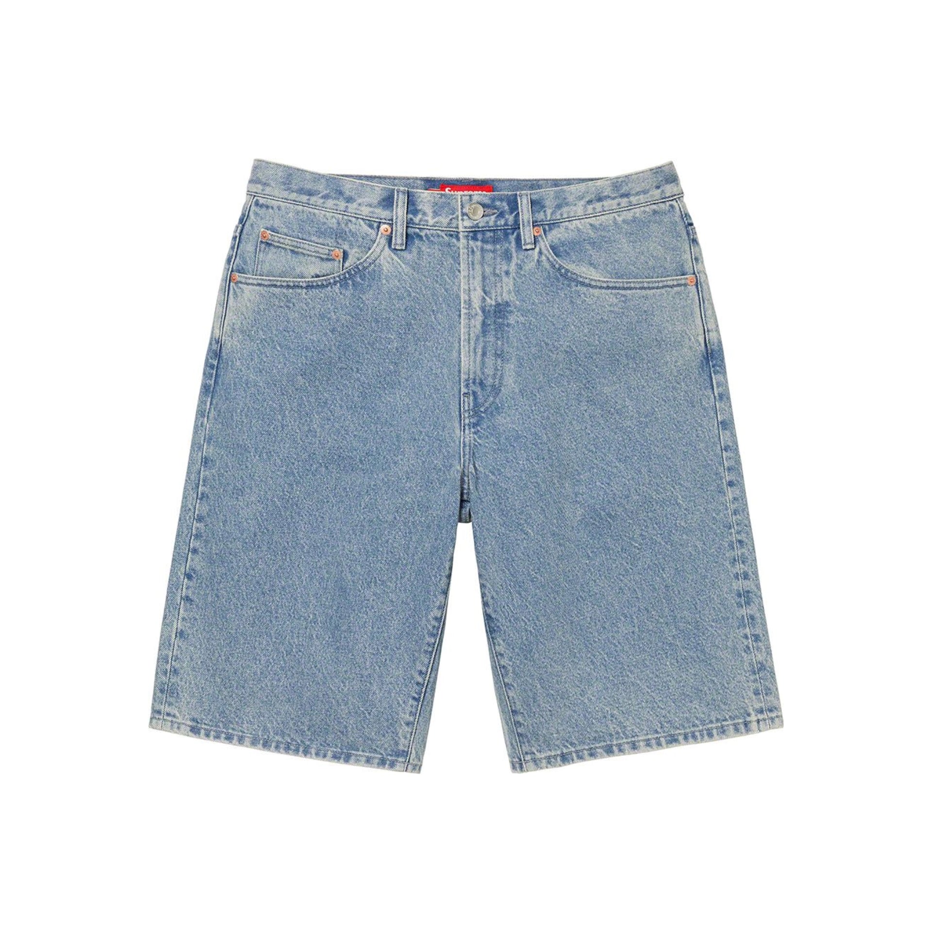 Supreme Baggy Denim Shorts Washed Blue Supreme Baggy Denim Shorts Washed Blue