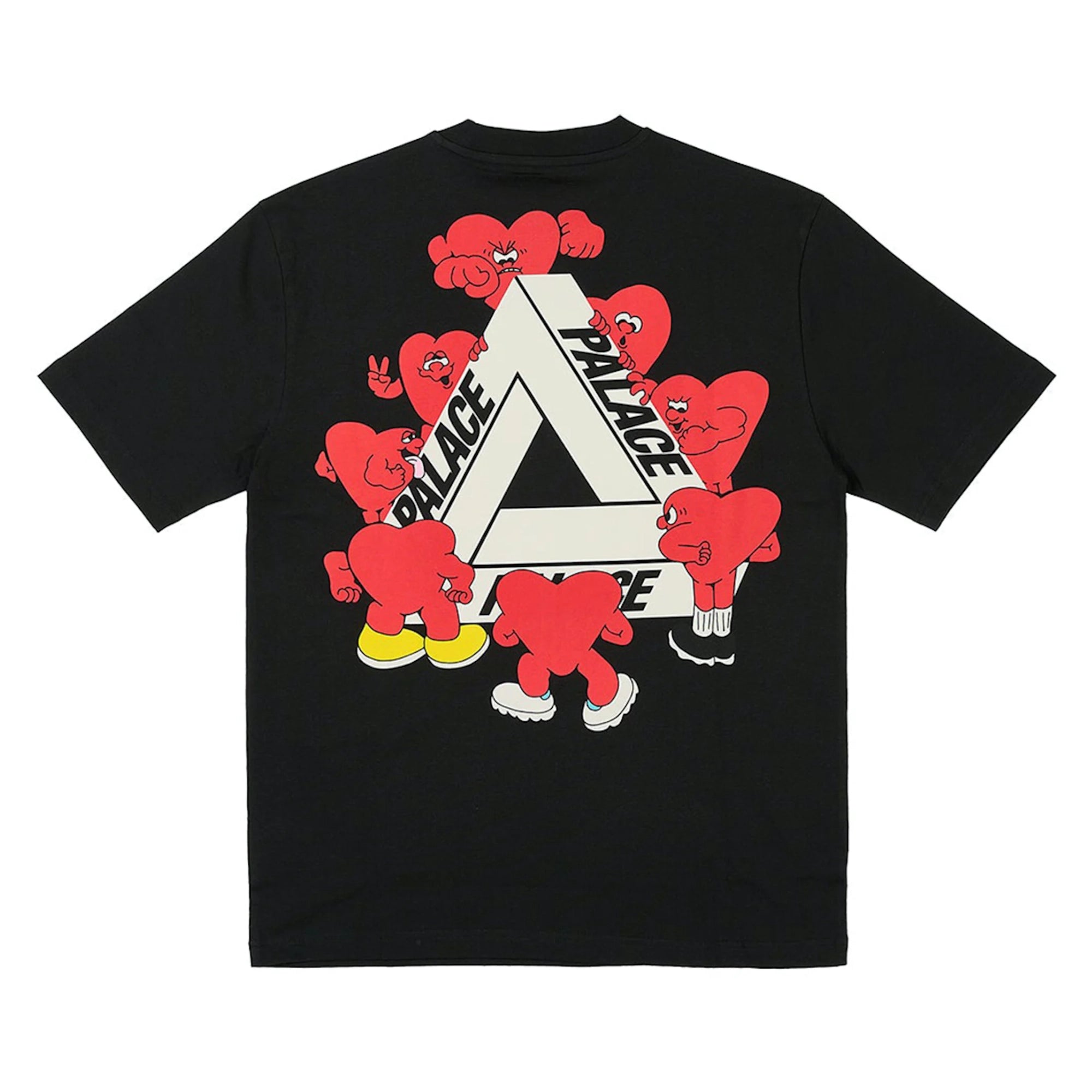 Palace Tri-Hearts T-shirt Black (S) - In stock