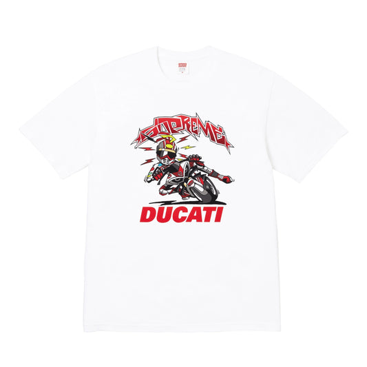 Supreme x Ducati Bike Tee White