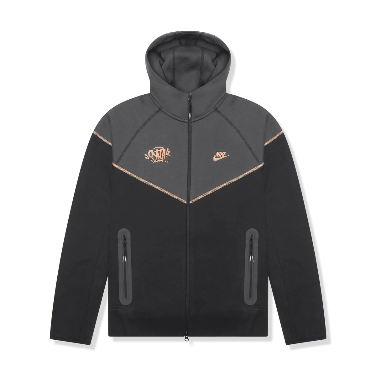 Nike x Syna World Central Cee Tech Fleece Black Hoodie Nike x Syna World Central Cee Tech Fleece Black Hoodie