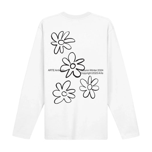 Arte Antwerp Floral Longsleeve T-shirt White