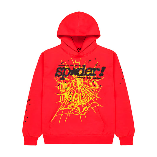 Sp5der P*NK V2 Hoodie Red