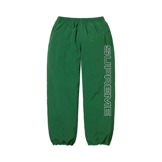 Supreme Spellout Embroidered Track Pant Dark Green