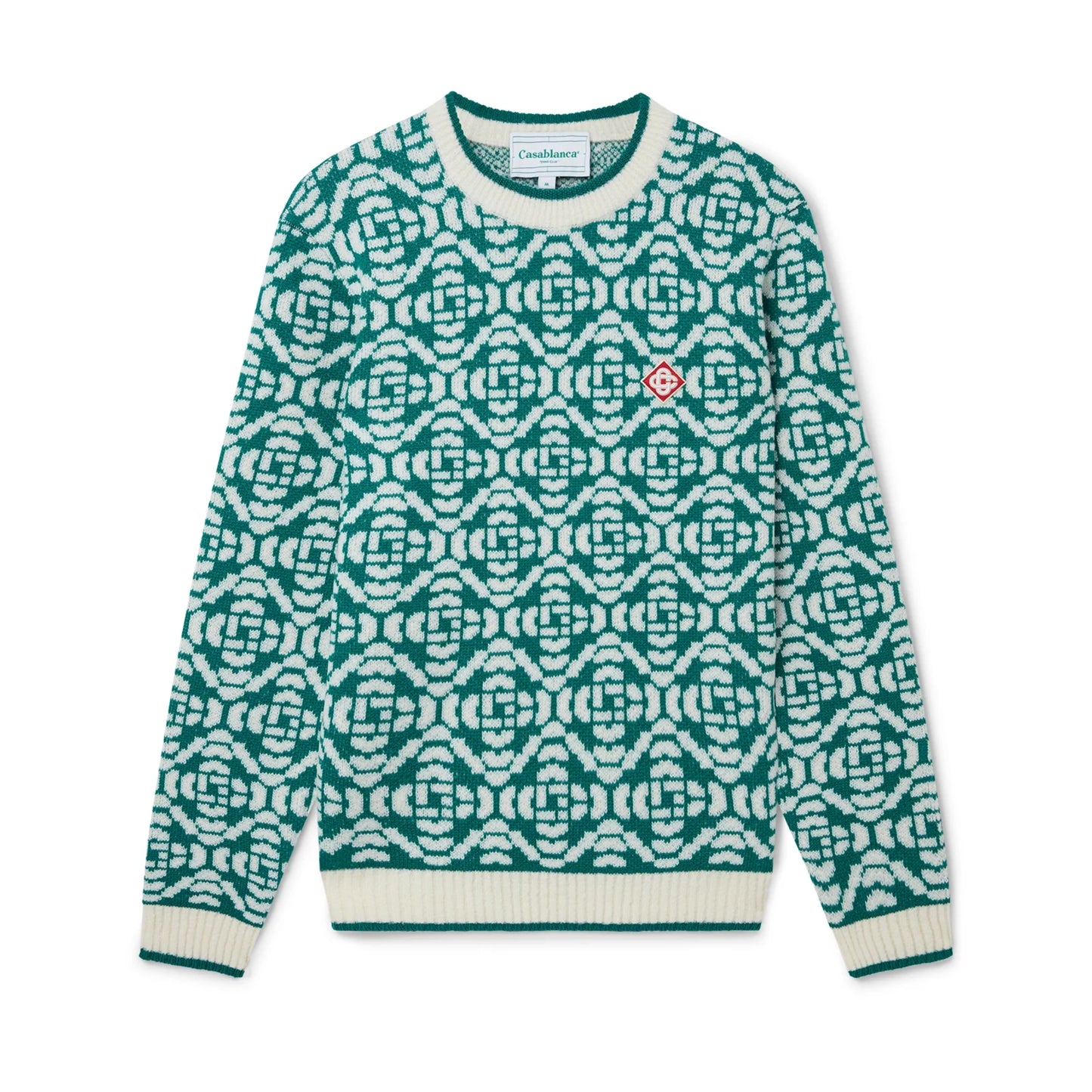 Casablanca Green Monogram Jumper